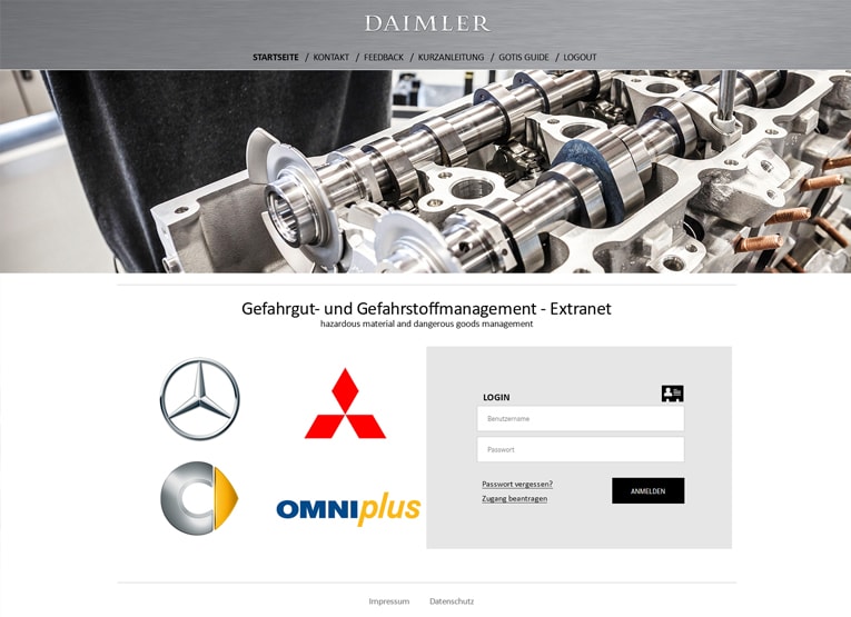 Daimler Gefahrstoffmanagement